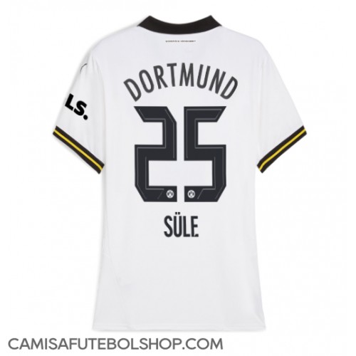 Camisa de time de futebol Borussia Dortmund Niklas Sule #25 Replicas 3º Equipamento Feminina 2024-25 Manga Curta